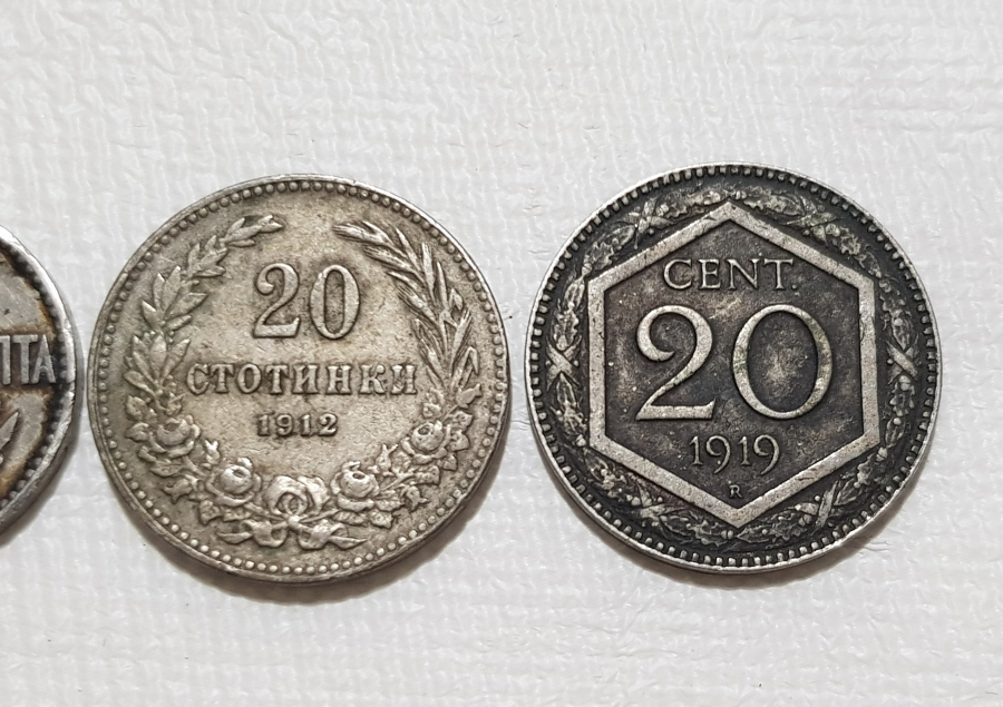 thumb1912 VE 1919 TARİHLİ ÜÇ ADET YABANCI MADENİ PARA