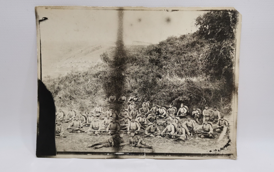 BALKAN SAVAŞLARINDA TÜRK ASKERLERİ GÖRSELLİ BÜYÜK BOY OSMANLI DÖNEMİ FOTOĞRAF