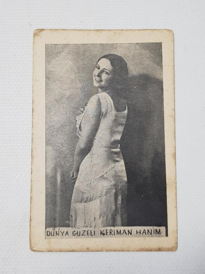 1932 TÜRKİYE VE DÜNYA GÜZELİ KERİMAN HANIM